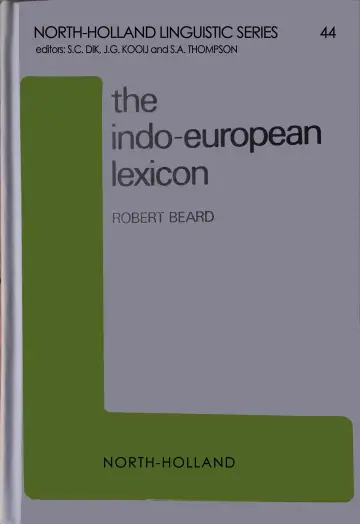 Cover of Indo-European Lexicon