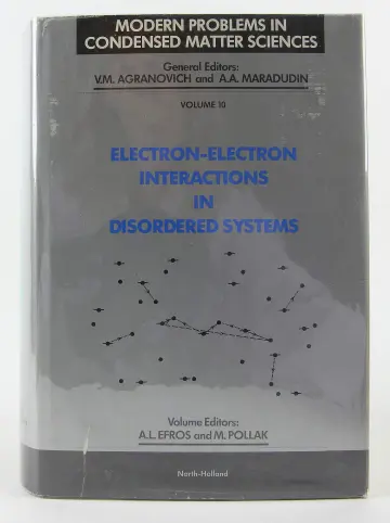 Cover of Electron-electron Interactions in Disorder Systems
