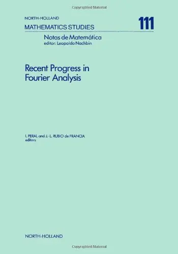 Cover of Recent Progress in Fourier Analysis