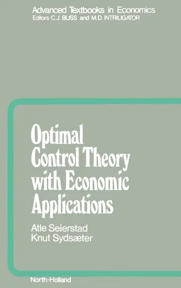 Cover of Optimal Control Theory with Economic Applications