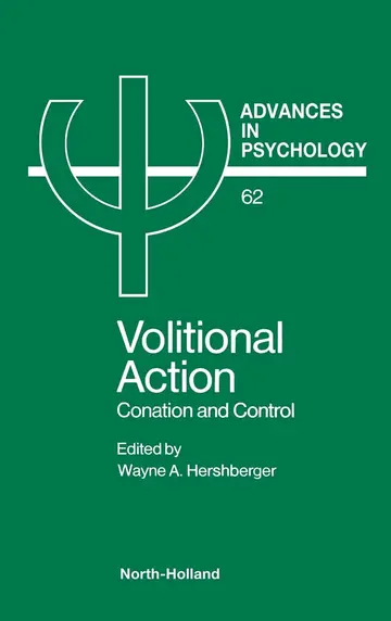 Cover of Volitional Action