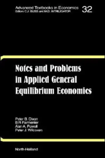 Cover of Notes and Problems in Applied General Equilibrium Economics