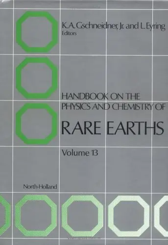 Cover of Handbook on the Physics and Chemistry of Rare Earths