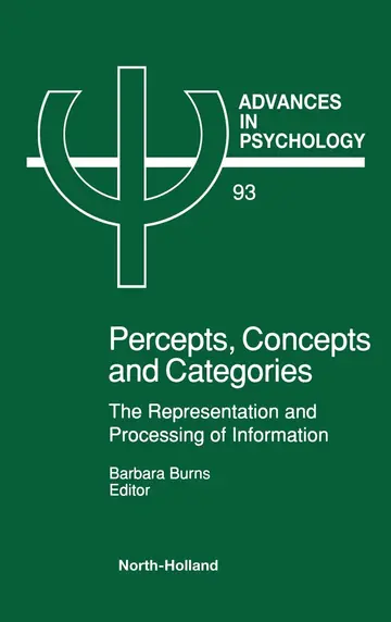 Cover of Percepts, Concepts and Categories
