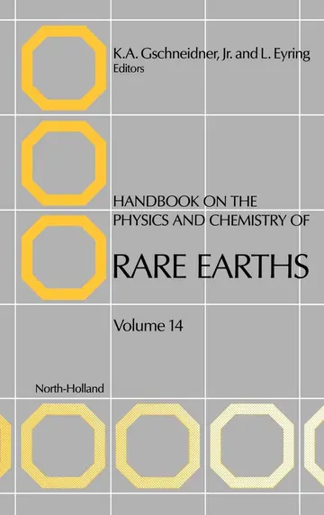 Cover of Handbook on the Physics and Chemistry of Rare Earths
