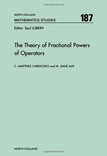 Cover of The Theory of Fractional Powers of Operators