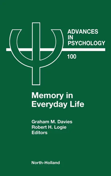 Cover of Memory in Everyday Life