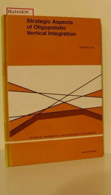 Cover of Strategic Aspects of Oligopolistic Vertical Integration