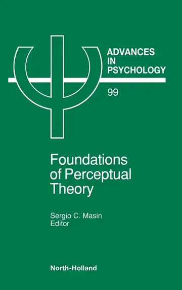 Cover of Foundations of Perceptual Theory