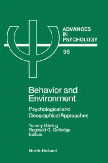 Cover of Behavior and Environment