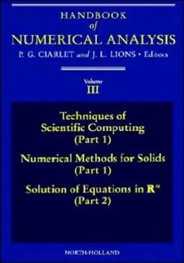 Cover of Techniques of Scientific Computing (Part 1) - Solution of Equations in RN