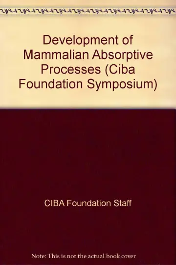 Cover of Development of Mammalian Absorptive Processes