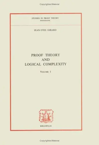 Cover of Studies in Proof Theory - Vol 1