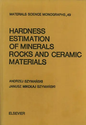 Cover of Hardness Estimation of Minerals, Rocks and Ceramic Materials
