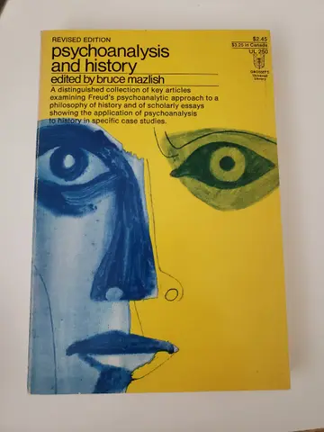 Cover of Psychoanalysis and History