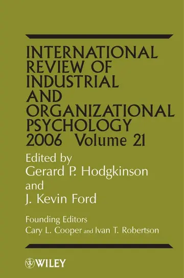 Cover of International Review of Industrial and Organizational Psychology 2006 V21