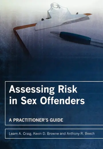 Cover of Assessing Risk in Sex Offenders