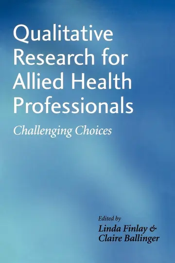 Cover of Qualitative Research for Allied Health Professionals