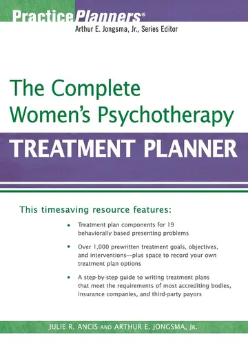 Cover of The Complete Women's Psychotherapy Treatment Planner