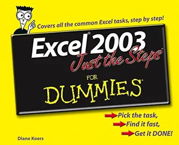 Cover of Excel 2003 Just the Steps for Dummies