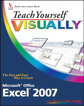 Cover of Teach Yourself VISUALLYTM Excel® 2007 (Teach Yourself VISUALLY (Tech))