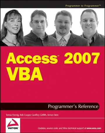 Cover of Access 2007 VBA Programmer′s Reference