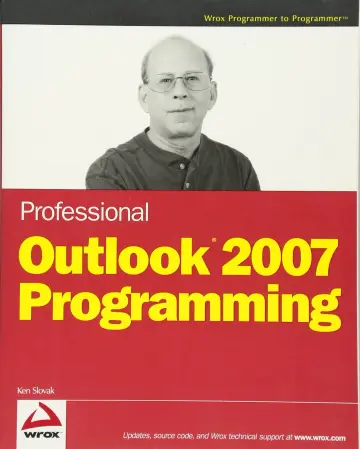 Cover of Professional Outlook 2007 Programming