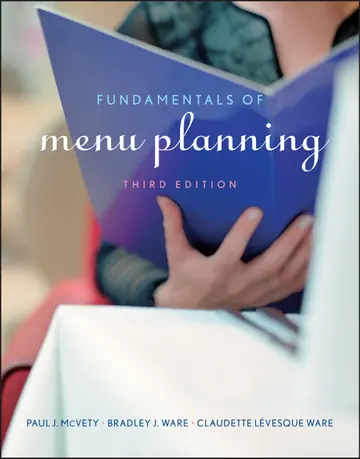 Cover of Fundamentals of Menu Planning
