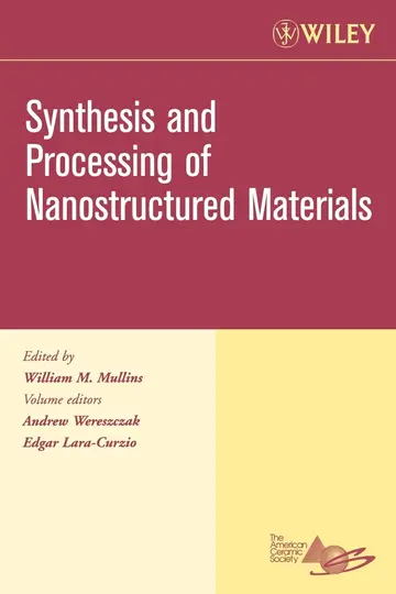 Cover of Synthesis and Processing of Nanostructured Materials, Volume 27, Issue 8