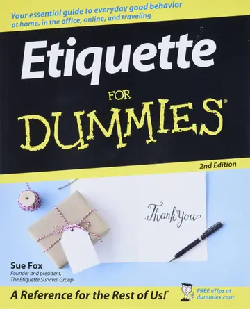 Cover of Etiquette for Dummies 2e