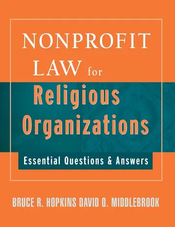 Cover of Nonprofit Law for Religious Organizations