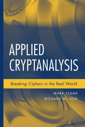 Cover of Applied Cryptanalysis Breaking Ciphers in the Real World (hb 2007)