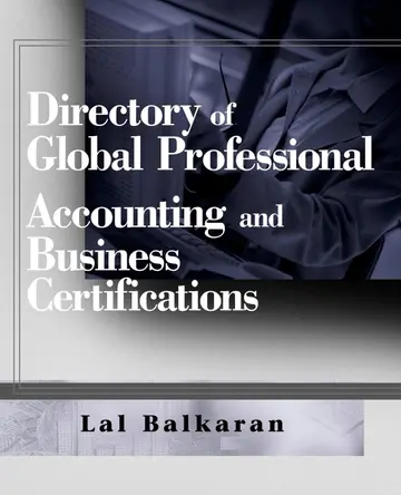 Cover of Directory of Global Professional Accounting and Business Certifications