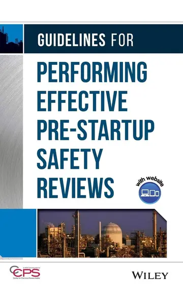 Cover of Guidelines for Performing Effective Pre-Startup Safety Reviews