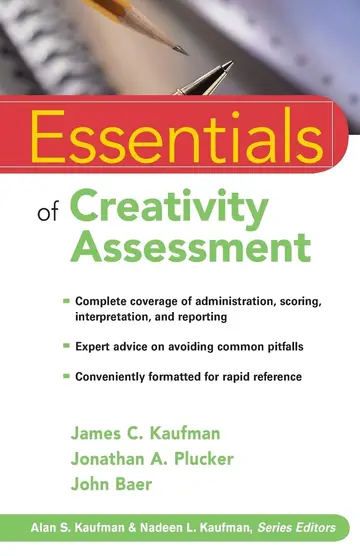 Cover of Essentials of Creativity Assessment