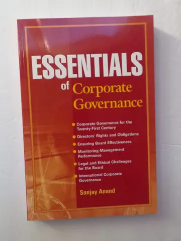 Cover of Essentials of Corporate Governance