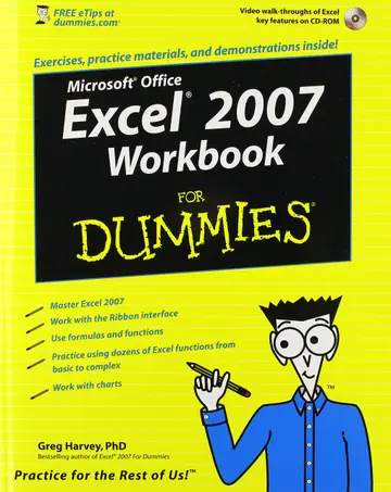 Cover of Excel 2007 Workbook for Dummies