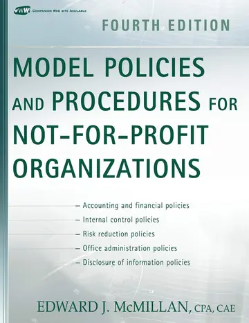 Cover of Model Policies and Procedures for Not-for-Profit Organizations