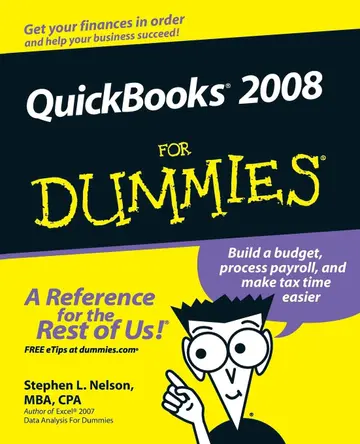Cover of QuickBooks 2008 for Dummies