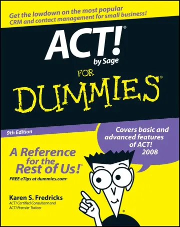Cover of Act! by Sage for Dummies