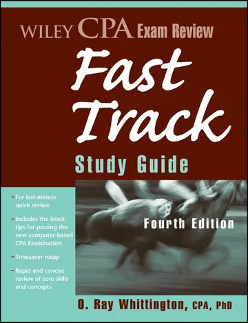 Cover of Wiley CPA Exam Review Fast Track Study Guide