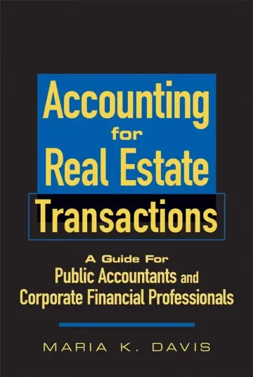 Cover of Accounting for Real Estate Transactions