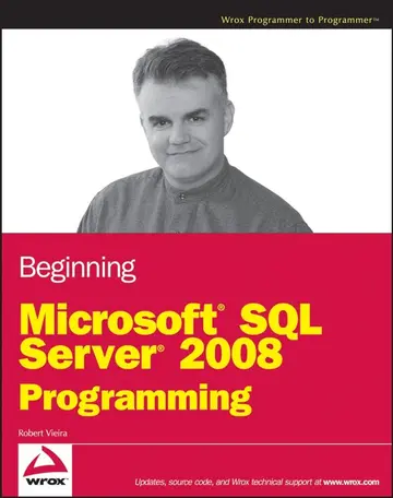 Cover of Beginning Microsoft SQL Server 2008 Programming