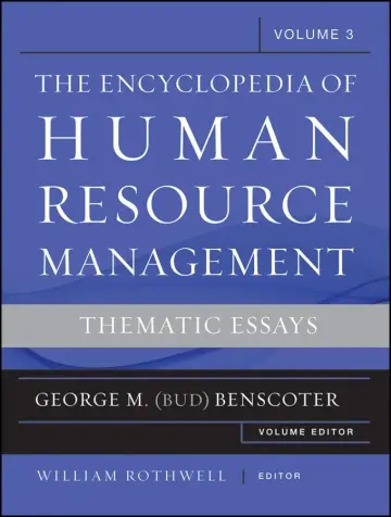 Cover of The Encyclopedia of Human Resource Management, Volume 3