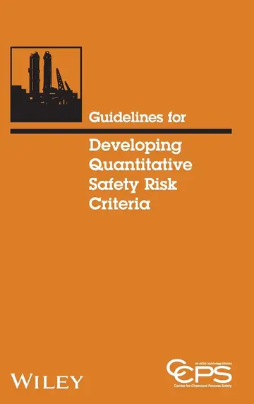 Cover of Guidelines for Developing Quantitative Safety Risk Tolerance Criteria