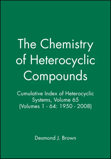 Cover of Cumulative Index of Heterocyclic Systems, Volume 65