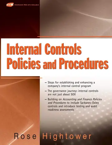 Cover of Internal Controls Policies and Procedures
