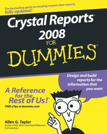 Cover of Crystal Reports 2008 for Dummies