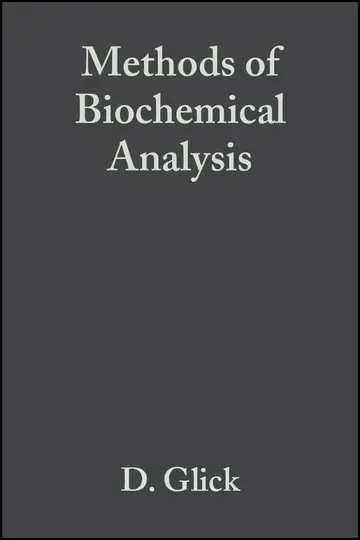 Cover of Methods of Biochemical Analysis