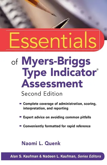 Cover of Essentials of Myers-Briggs Type Indicator Assessment